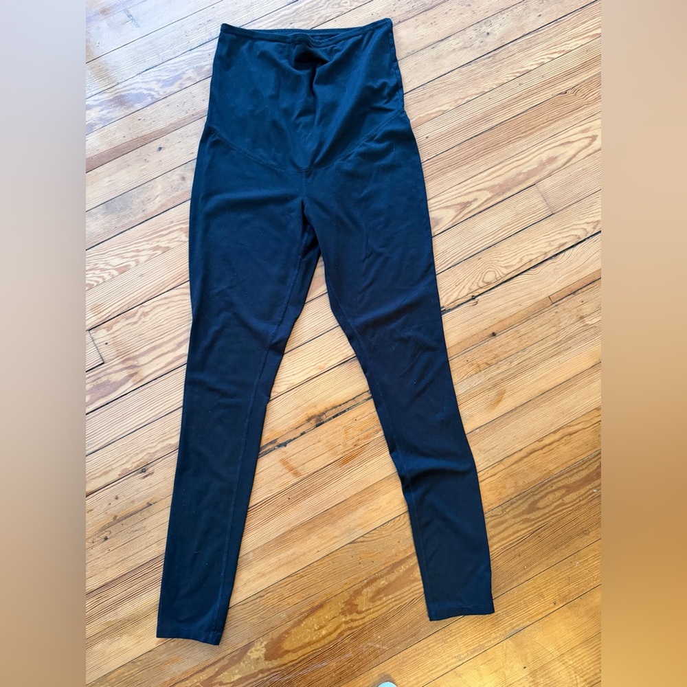 Isabel Maternity Leggings + Biker Shorts Bundle Size Small Black